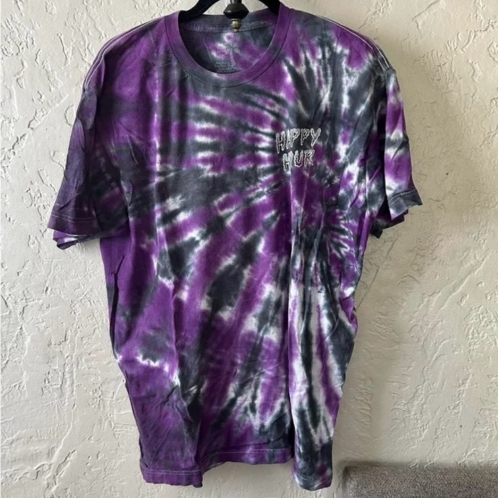 Happy hour tie dye tshirt.